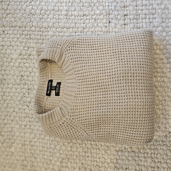 MASSIMO DUTTI waffle knit sweater - Picture 6 of 9